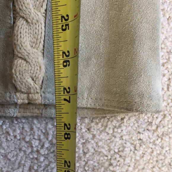 Vintage Ms. Today Crochet Suede Skirt Size 12 - Picture 11 of 11